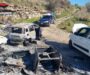 Auto rubate, cannibalizzate e carcasse date alle fiamme rinvenute sul terreno di un pregiudicato. Carabinieri denunciano un 69enne per ricettazione.